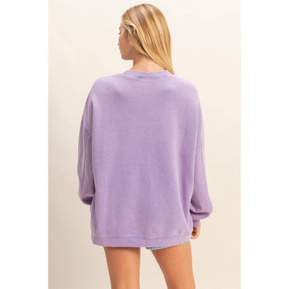 Oversized Crew Neck Sweatshirt