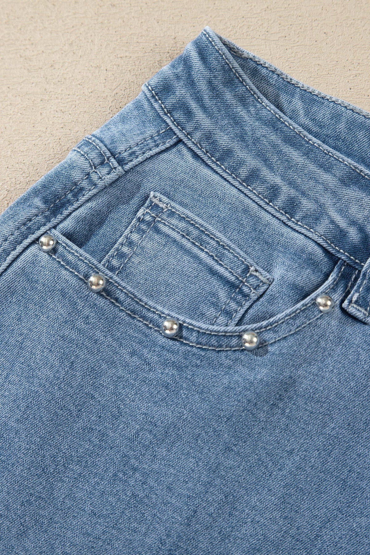 66 Seam Rivet Detail Regular Fit Ankle Length Jeans (4-16)
