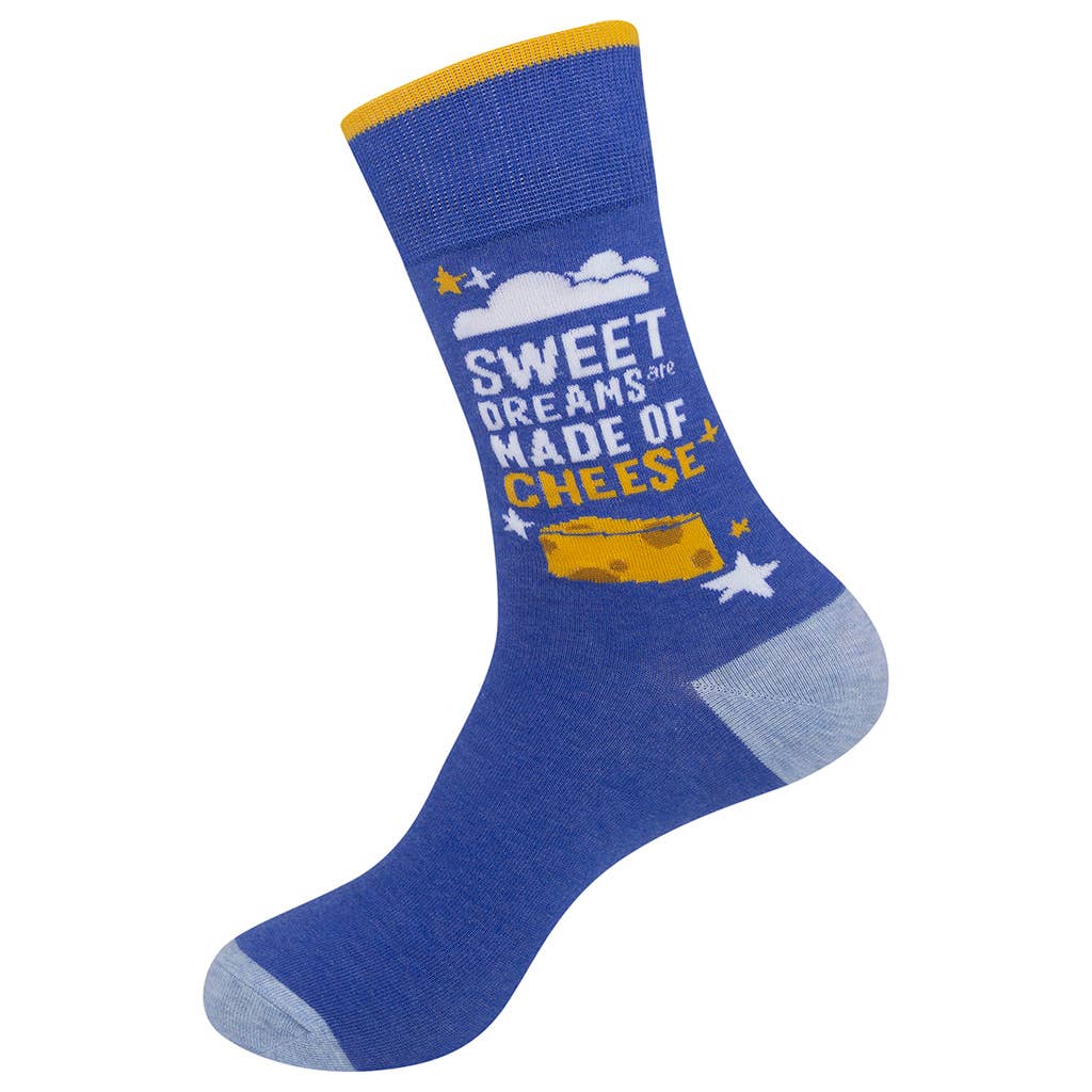 Sweet Dreams Are Made Of Cheese Socks- CLOSEOUT | Funatic