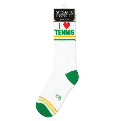 I ❤️ Tennis Gym Crew Socks