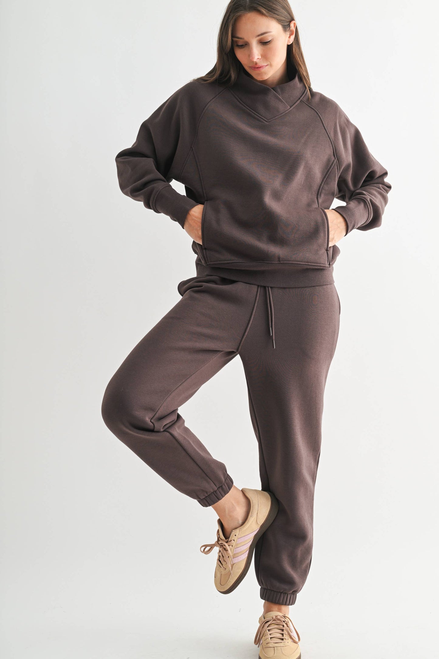 Hearthline Fleece Mock Neck Sweater