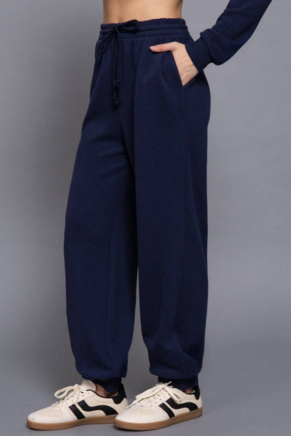 Elastic Waist Soft Jogger Pants
