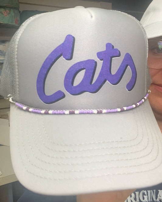 Kstate Beaded Trucker Hat