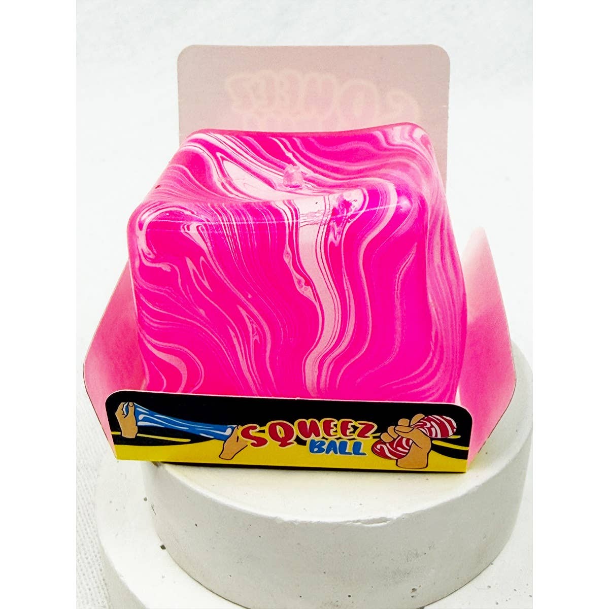 Fluid Pattern Squeeze Cube Slime