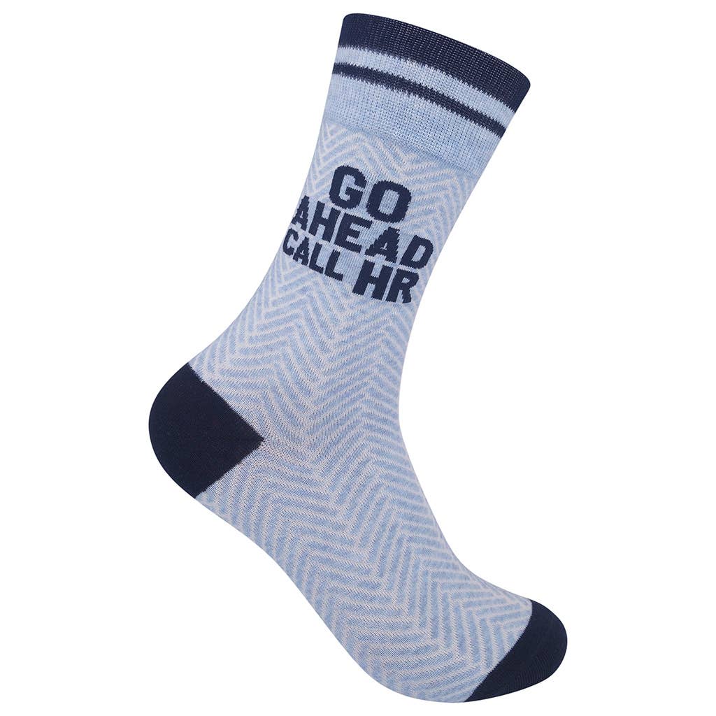 Go Ahead Call Hr Socks | Funny Unisex | Fun Socks | Funatic