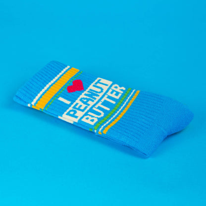I ❤️ Peanut Butter Gym Crew Socks