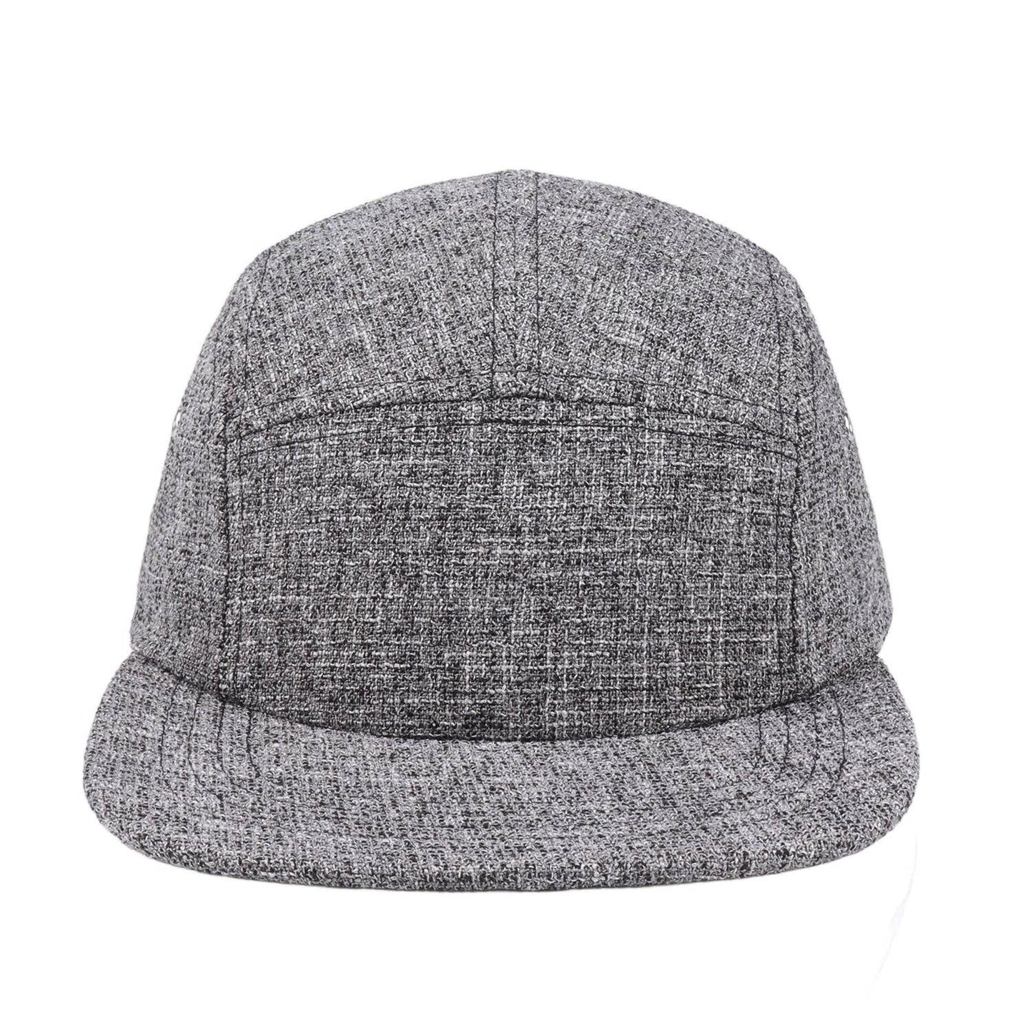 HatPhile Urban Weave 5-Panel Hat – Modern Minimalist Texture for Everyday Streetwear