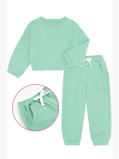 GKSS-22-3002B- Girl's 2 pc Pant Jog Set