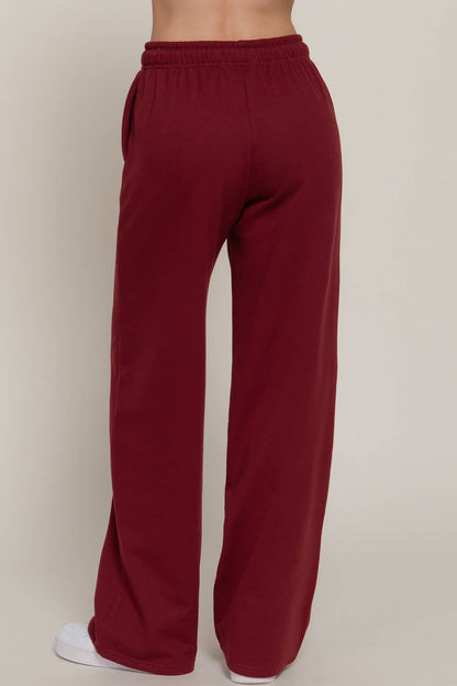 Straight Leg Inner Fleece Jogger Pants