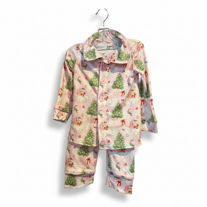 Pink Santa Pajamas
