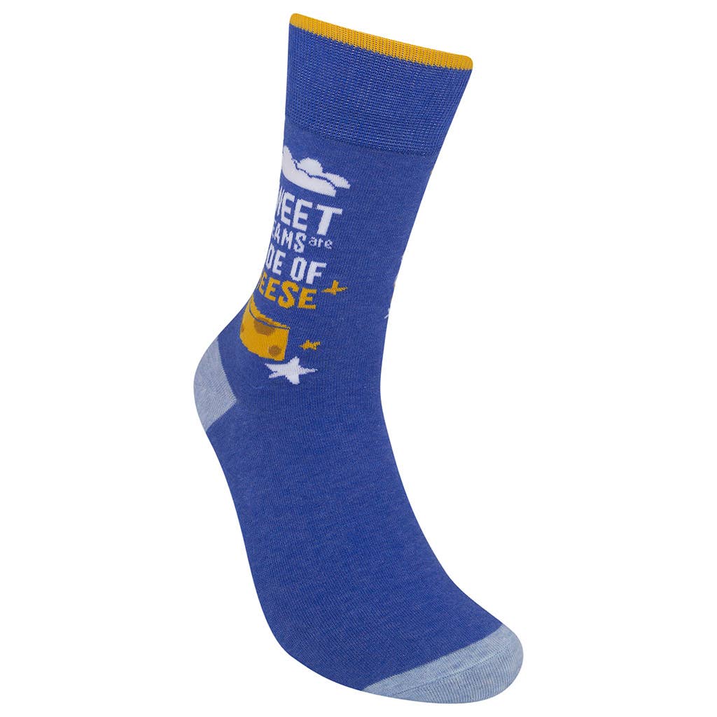 Sweet Dreams Are Made Of Cheese Socks- CLOSEOUT | Funatic