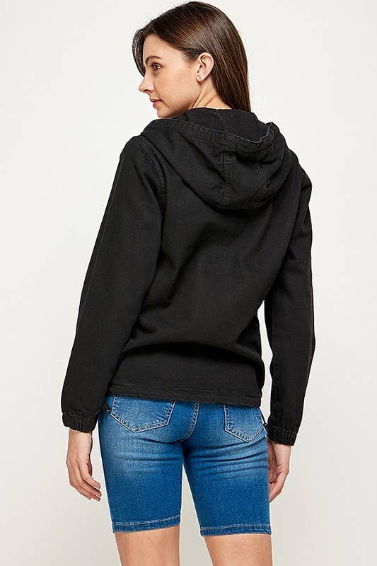 Women's Denim Jacket with Hoodies