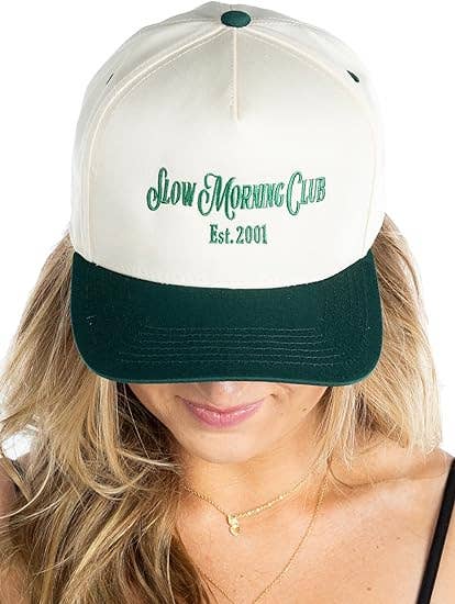 Two Tone Cap - Slow Morning Club - Forest/Beige