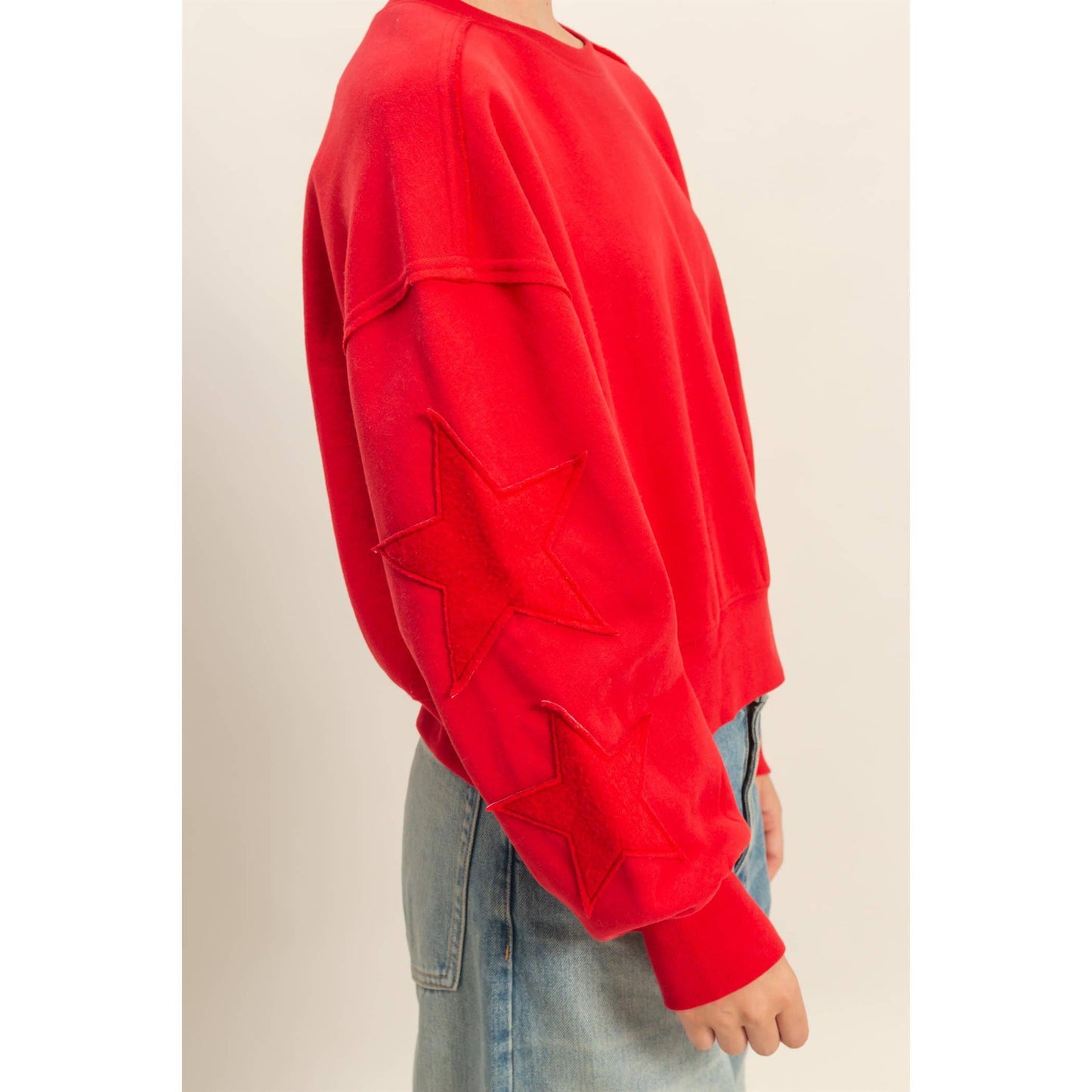 Star Patch Crewneck Sweatshirt