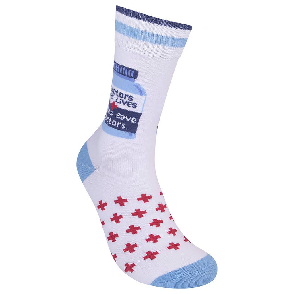 Nurses Save Doctors Socks | Unisex Socks | Funatic