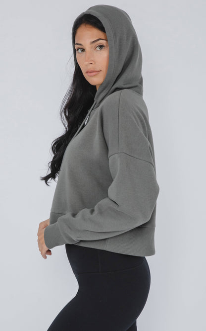 Women's Lux Fleece Solid Pullover Hoodie