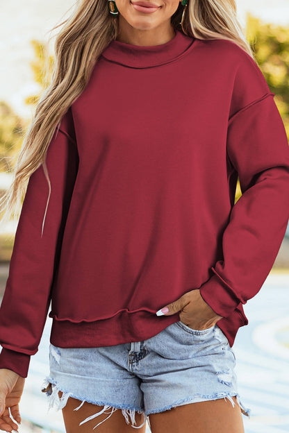 66 Game Day Oversize Reversible Mock Neck Sweatshirt (S-XL)