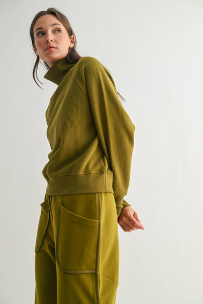 Malibu Raglan Sleeve Turtleneck