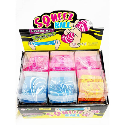 Fluid Pattern Squeeze Cube Slime
