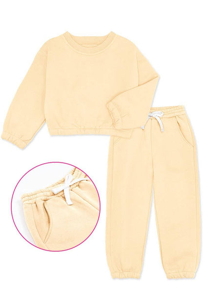 GKSS-22-3002B Girl's 2 pc Pant Jog Set