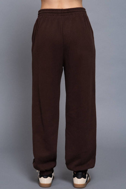 Elastic Waist Soft Jogger Pants