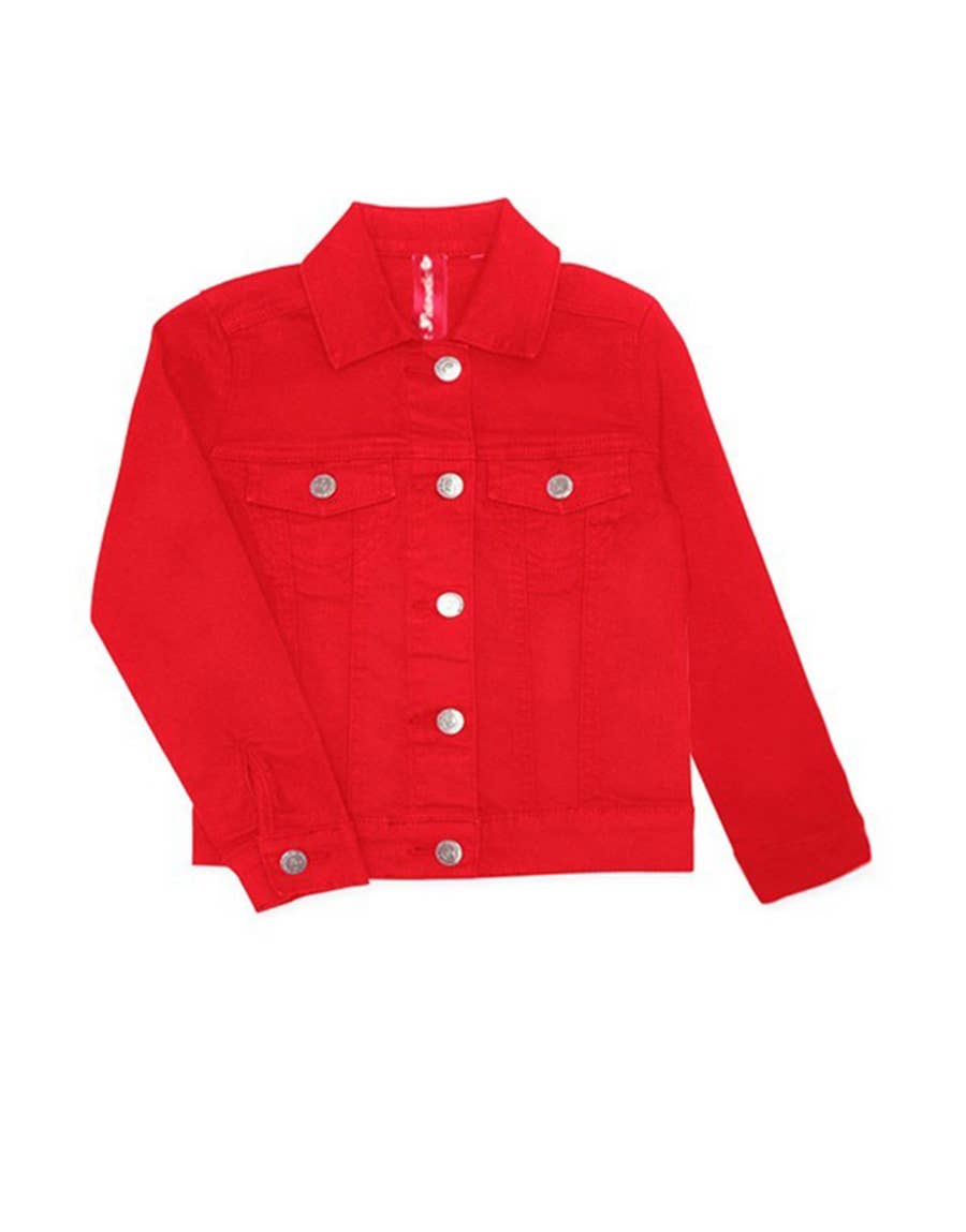 GDJ-18-9625A Girl's Basic Wash Bulk Denim Jacket