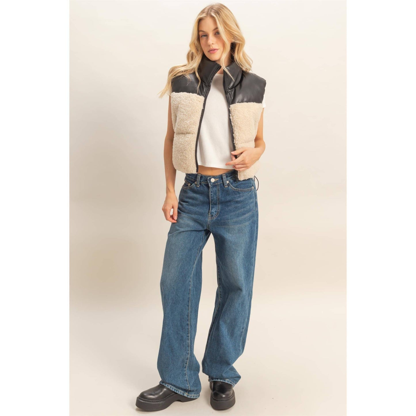 Sherpa Pu Puffer Vest
