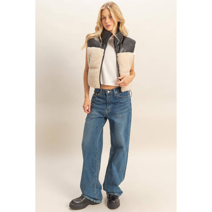 Sherpa Pu Puffer Vest