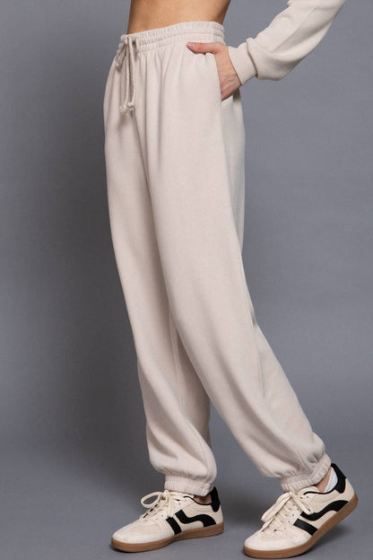 Elastic Waist Soft Jogger Pants