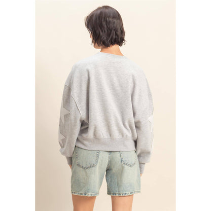 Star Patch Crewneck Sweatshirt