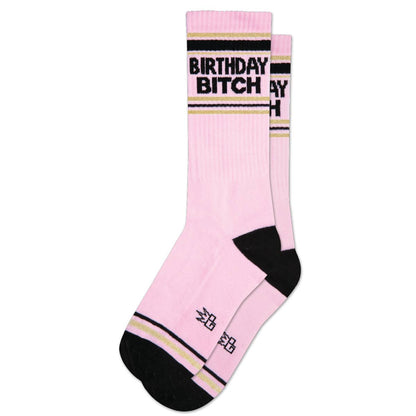 Birthday Bitch Gym Crew Socks