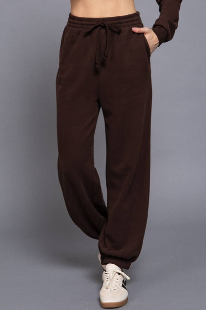Elastic Waist Soft Jogger Pants