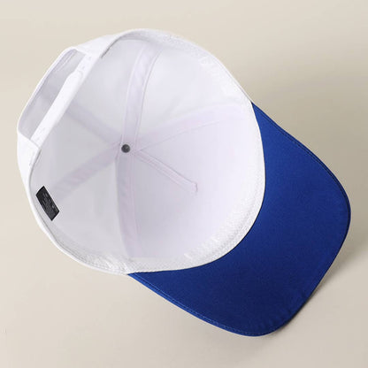 USA Letter Patch Star Brim Trucker Baseball Cap