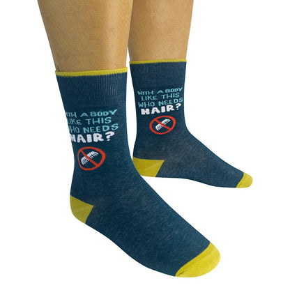With A Body Like This Who Needs Hair Socks | Funatic