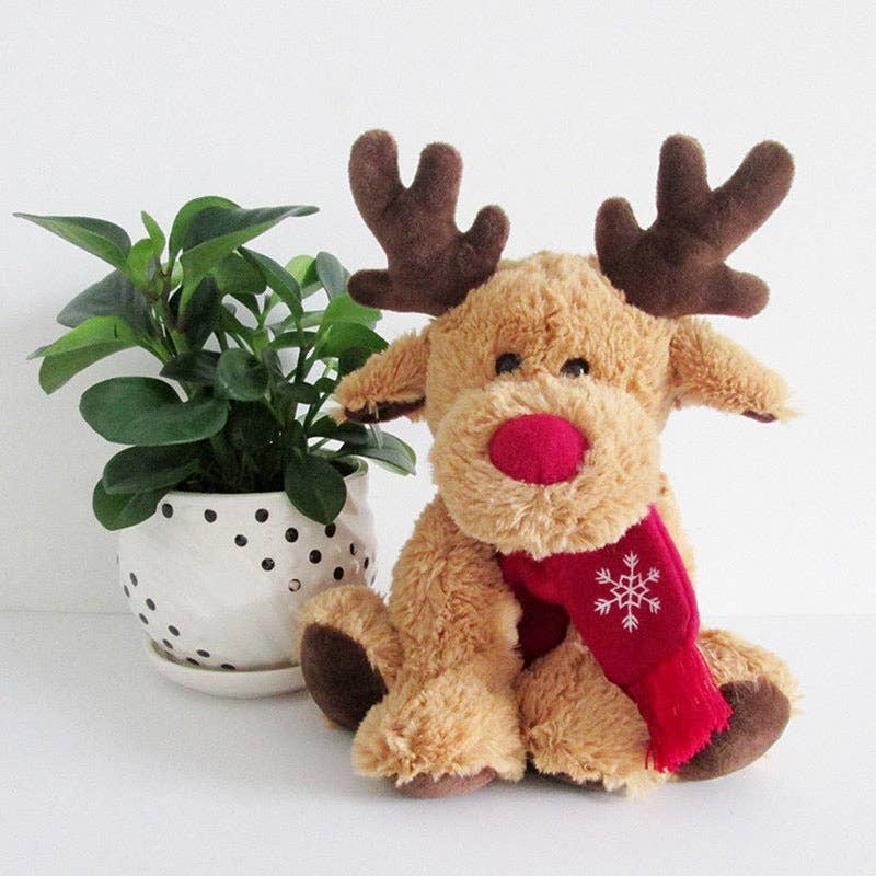 12 Inch Christmas Elk plushy. Elk1