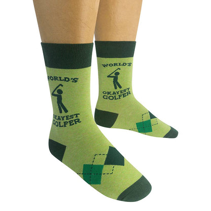 World's Okayest Golfer Socks | Funny | Golf Gifts | Funatic