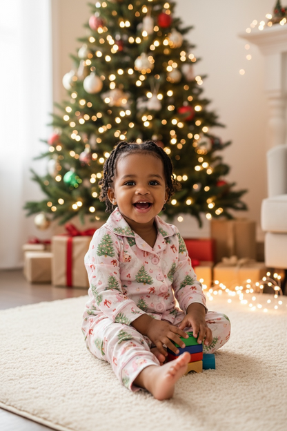 Pink Santa Pajamas