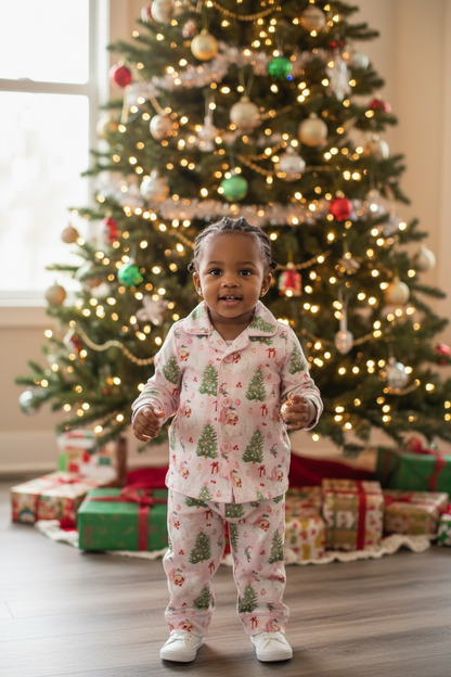 Pink Santa Pajamas