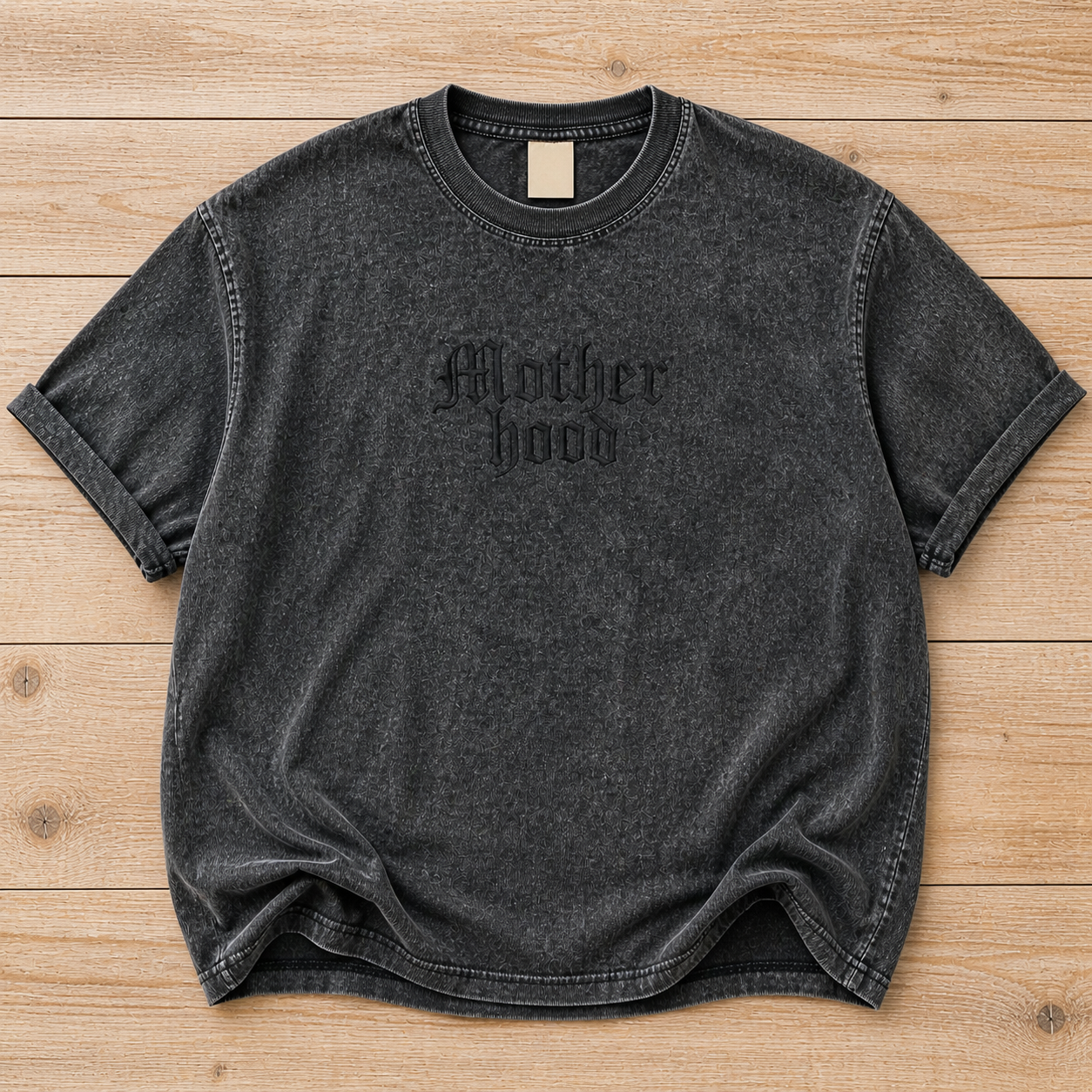 Motherhood Embroidered Cutoff Tee