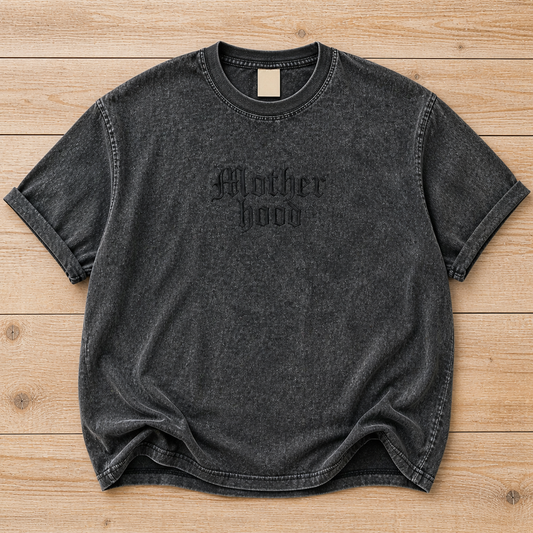 Motherhood Embroidered Cutoff Tee
