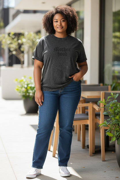 Motherhood Embroidered Cutoff Tee