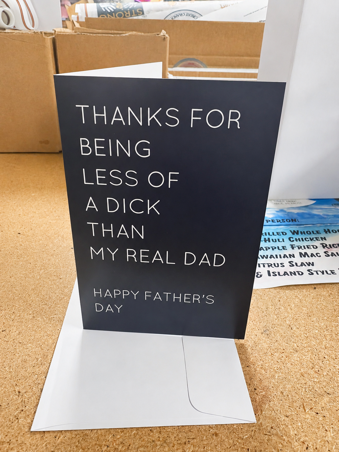 Step-Dad Fathers Day Card - Perfect Gift for Step-Dads, Funny gift, Ideal for Expressing Gratitude and Love, Celebrate Him