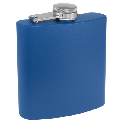 6 oz. Powder Coated Stainless Steel Flask