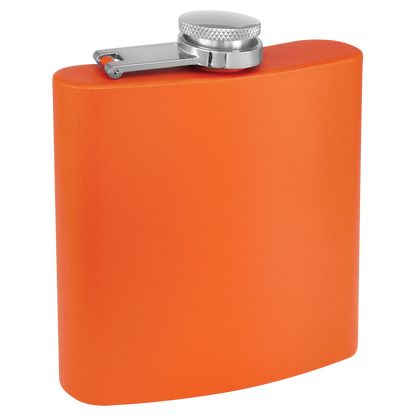 6 oz. Powder Coated Stainless Steel Flask