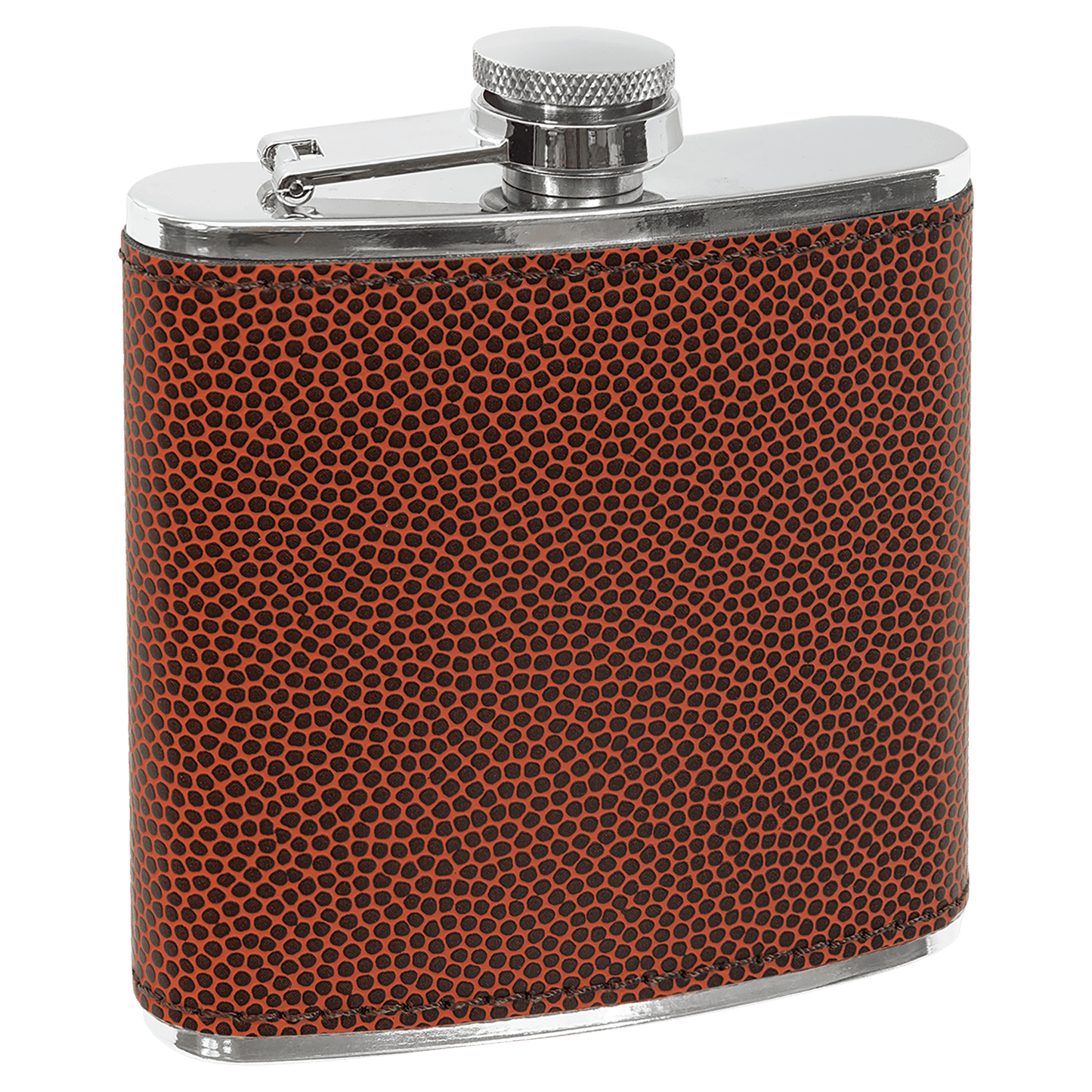 Football Leatherette Stainless Steel Flask