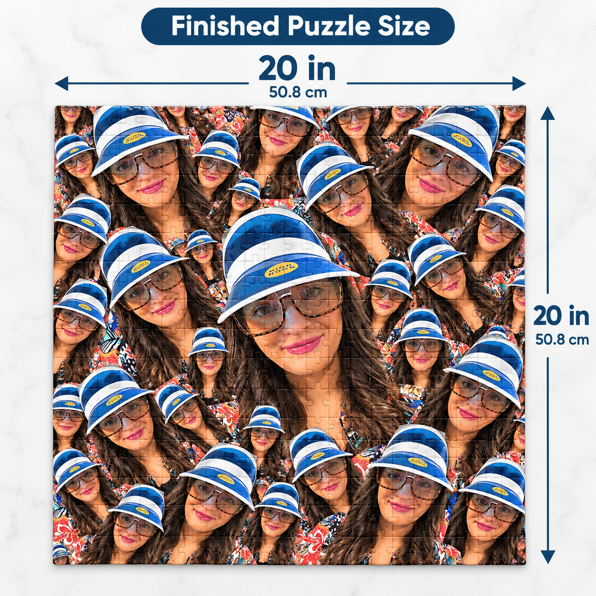 Custom Face Puzzle 1000 Piece | Personalized Photo Jigsaw Puzzle | Funny Gag Gift