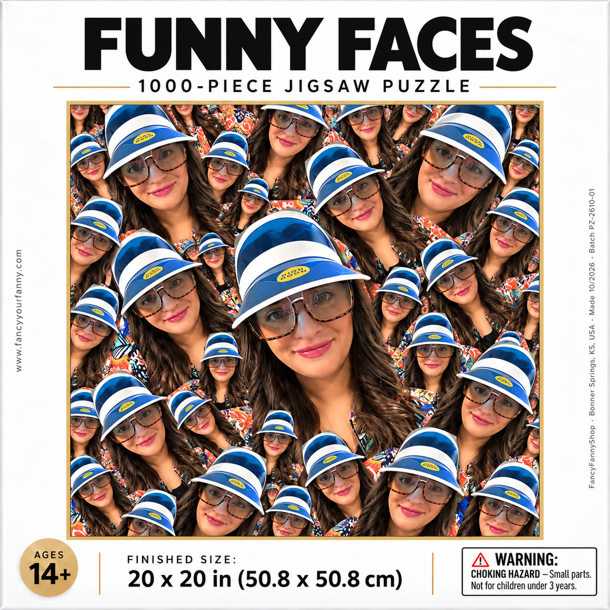 Custom Face Puzzle 1000 Piece | Personalized Photo Jigsaw Puzzle | Funny Gag Gift