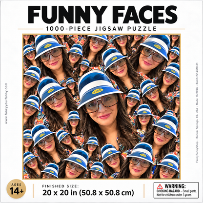 Custom Face Puzzle 1000 Piece | Personalized Photo Jigsaw Puzzle | Funny Gag Gift