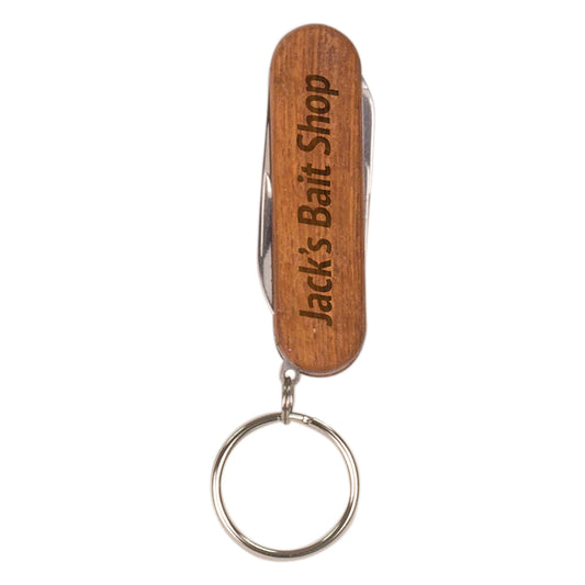 3-Function Pocket Knife with Keychain