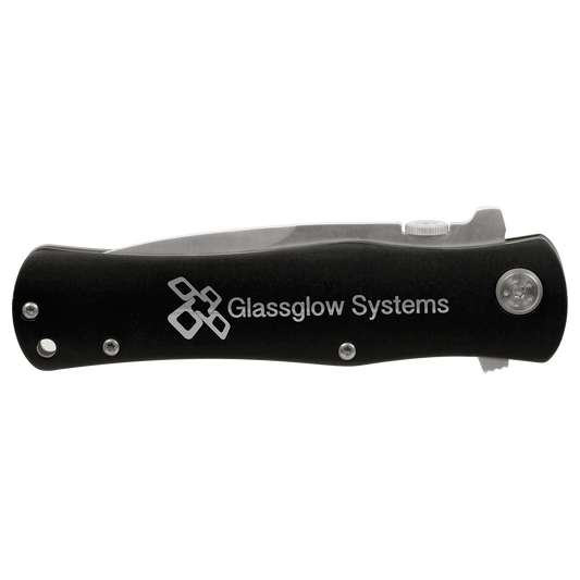 4 1/2" Black Anodized Aluminum Handle Knife